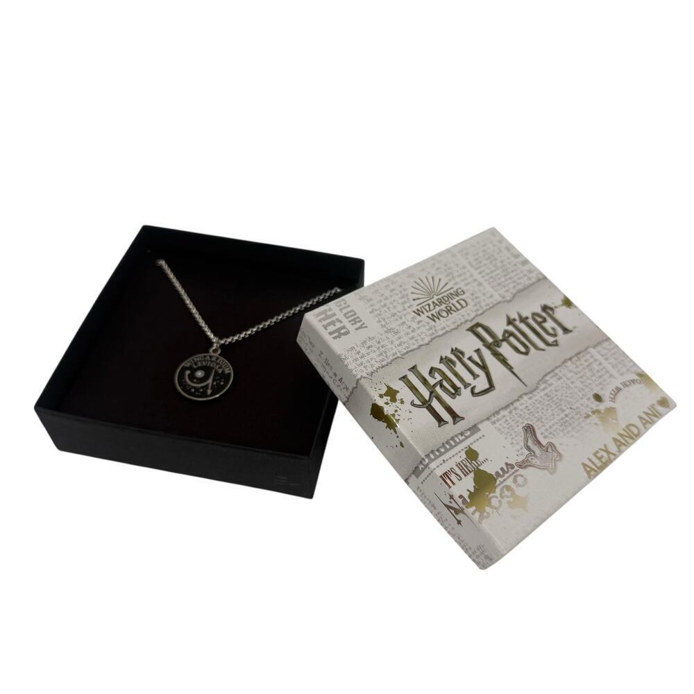 Harry Potter‎ Necklace Wingardium Leviosa 22” Adjustable Sterling Silver - Picture 4 of 10